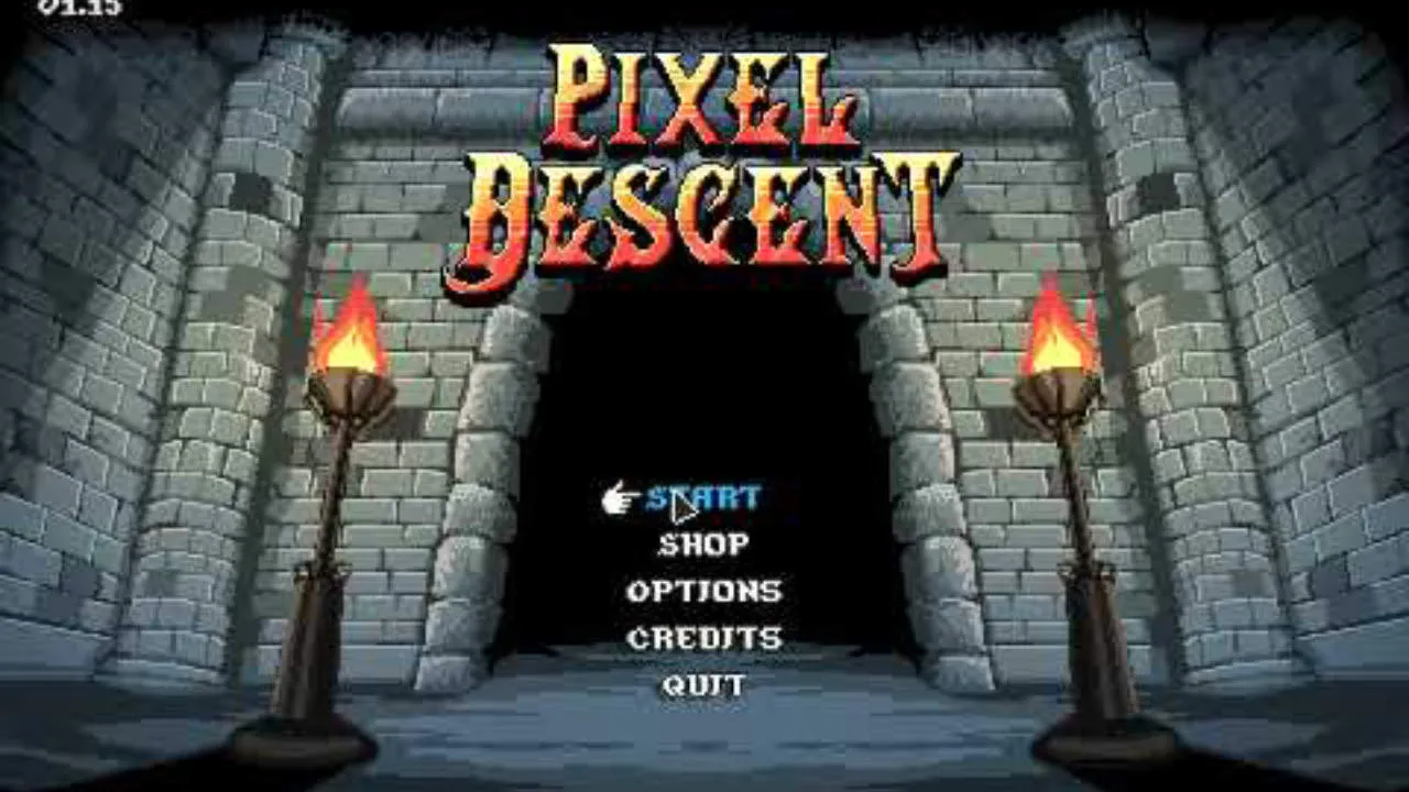 Pixel Descent Gameplay Screenshot