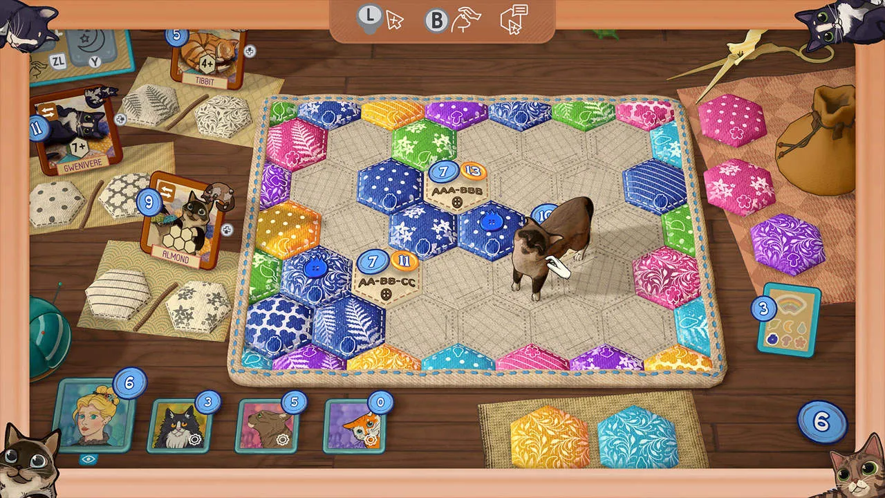 Quilts and Cats of Calico Gameplay Screenshot