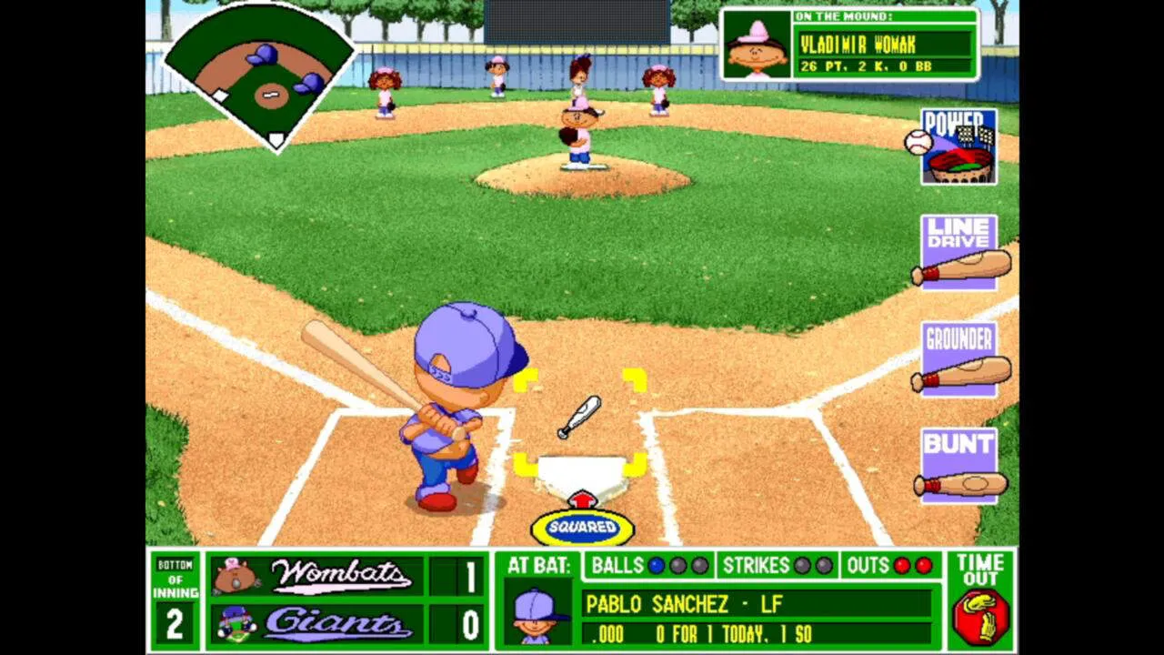Backyard Baseball ’97 Gameplay Screenshot