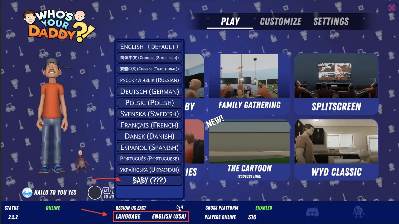 Who’s Your Daddy Gameplay Screenshot