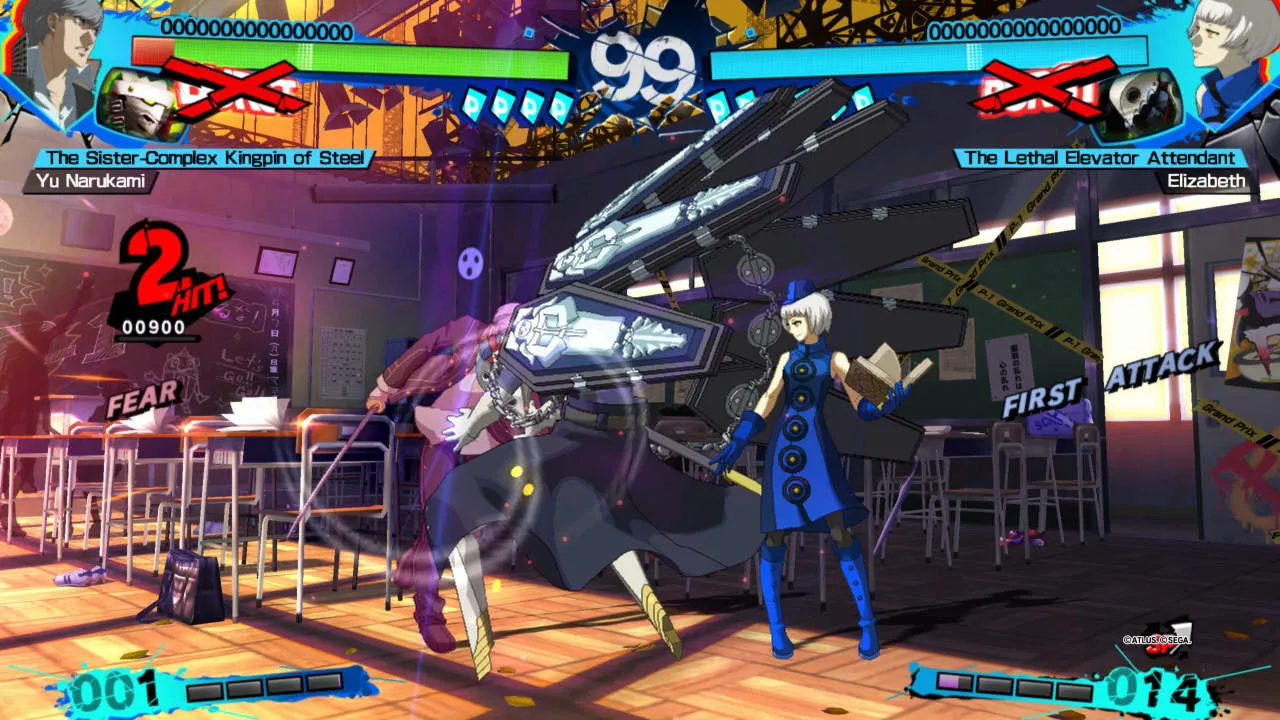 Persona 4 Arena Ultimax Gameplay Screenshot