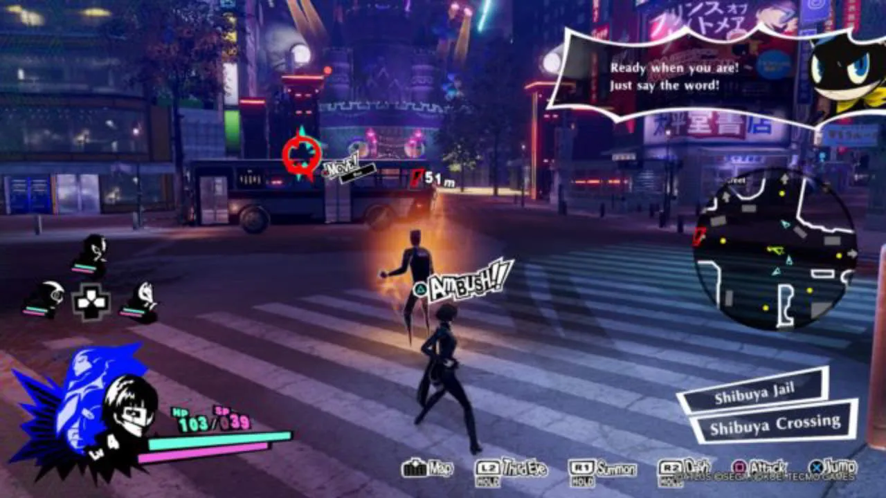 Persona 5 Strikers Gameplay Screenshot