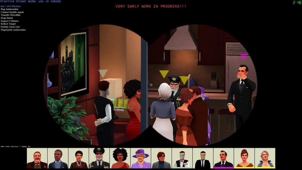 SpyParty Gameplay Screenshot