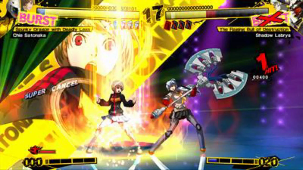 Persona 4 Arena Ultimax Gameplay Screenshot