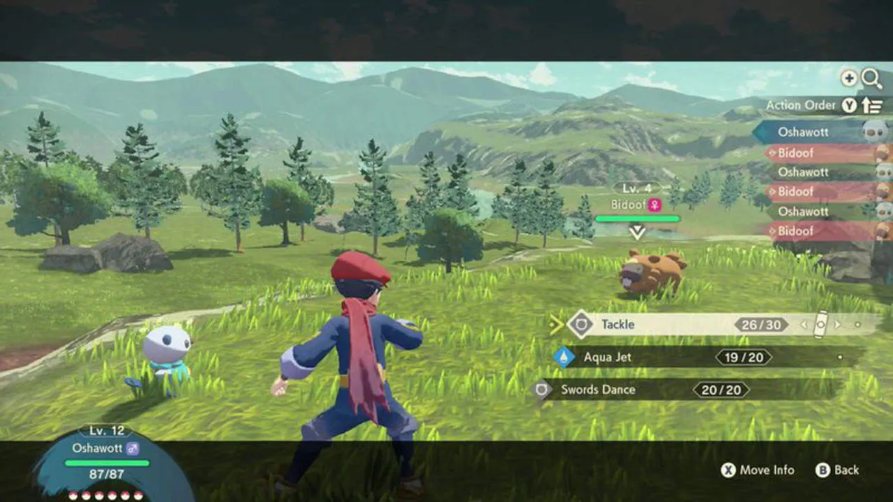 Pokémon Legends: Arceus Gameplay Screenshot