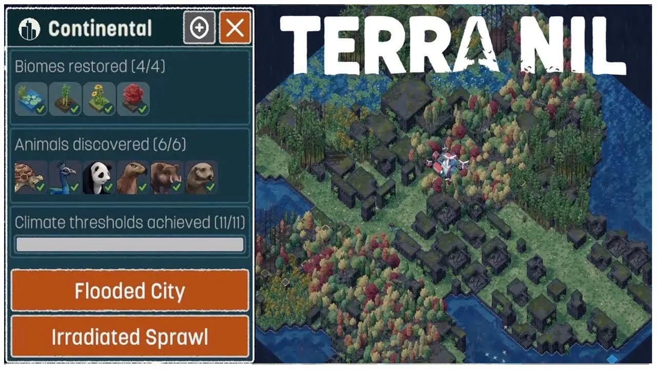 Terra Nil Gameplay Screenshot