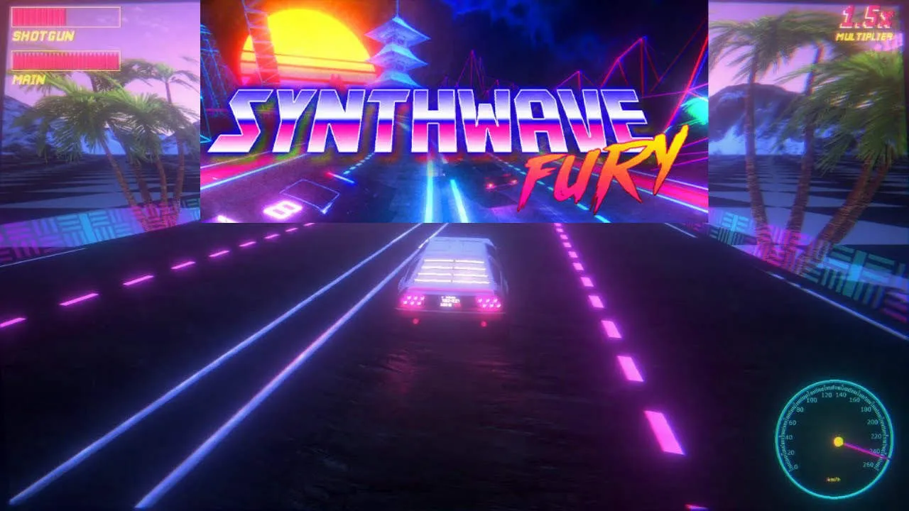 Synthwave FURY Gameplay Screenshot