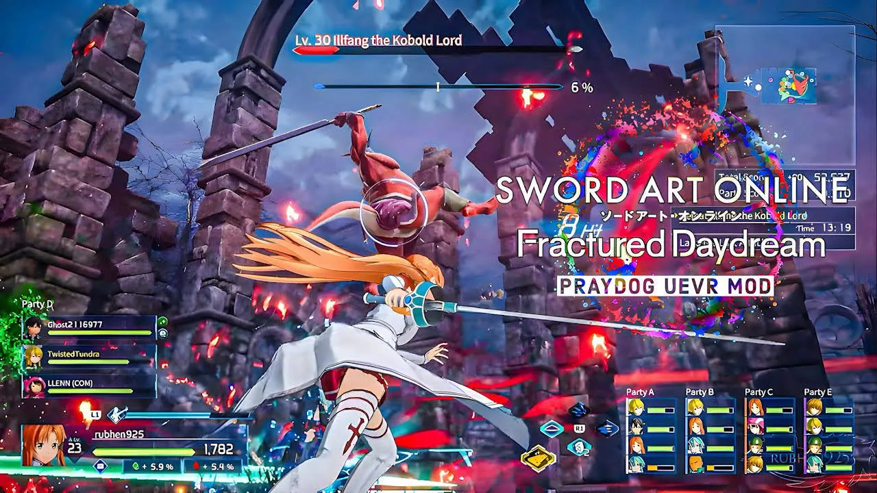 SWORD ART ONLINE Fractured Daydream Gameplay Screenshot