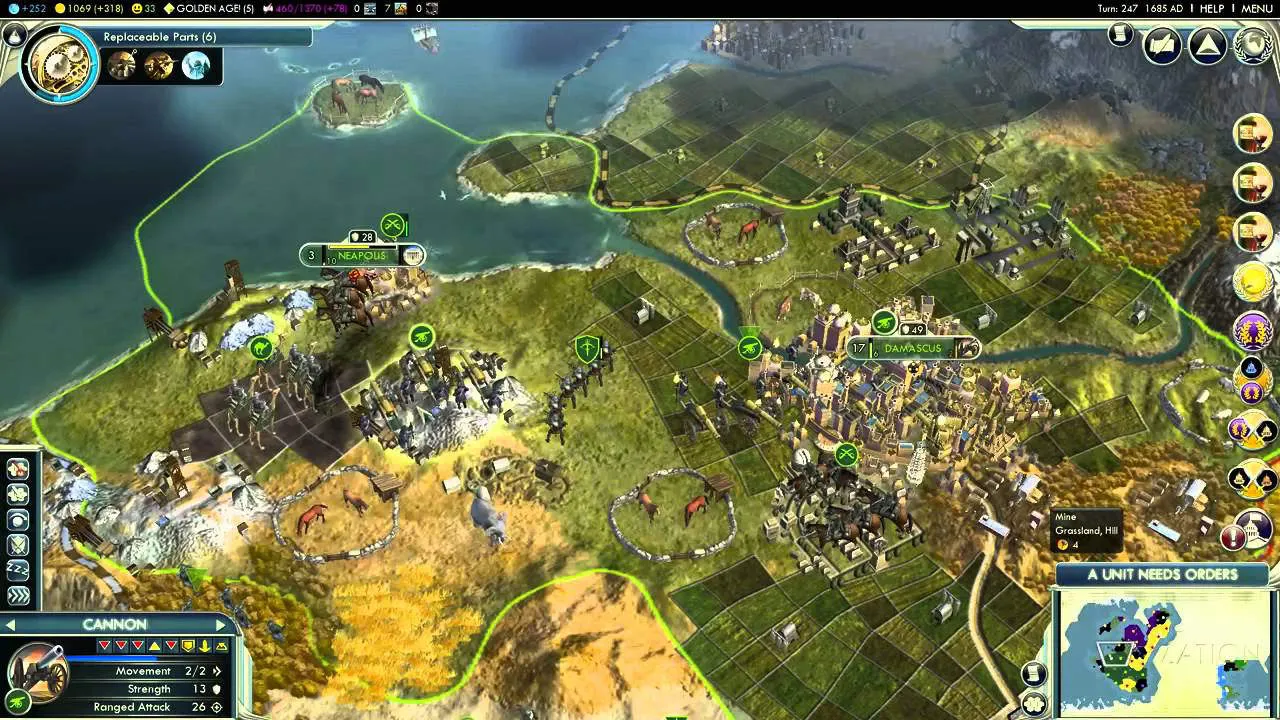 Sid Meier’s Civilization V Gameplay Screenshot