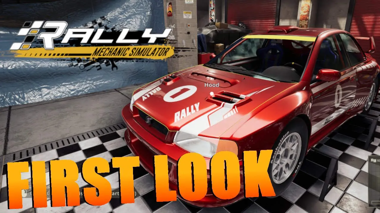 Rally Mechanic Simulator Gameplay Screenshot