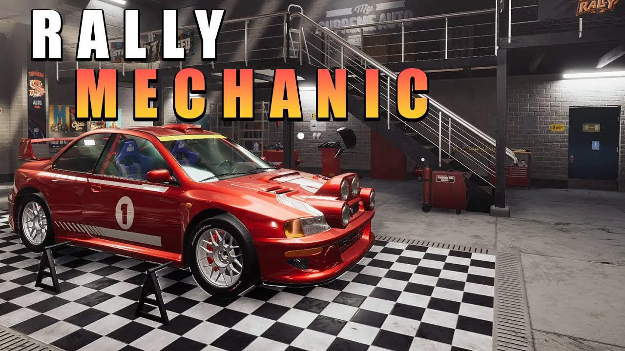 Rally Mechanic Simulator Gameplay Screenshot