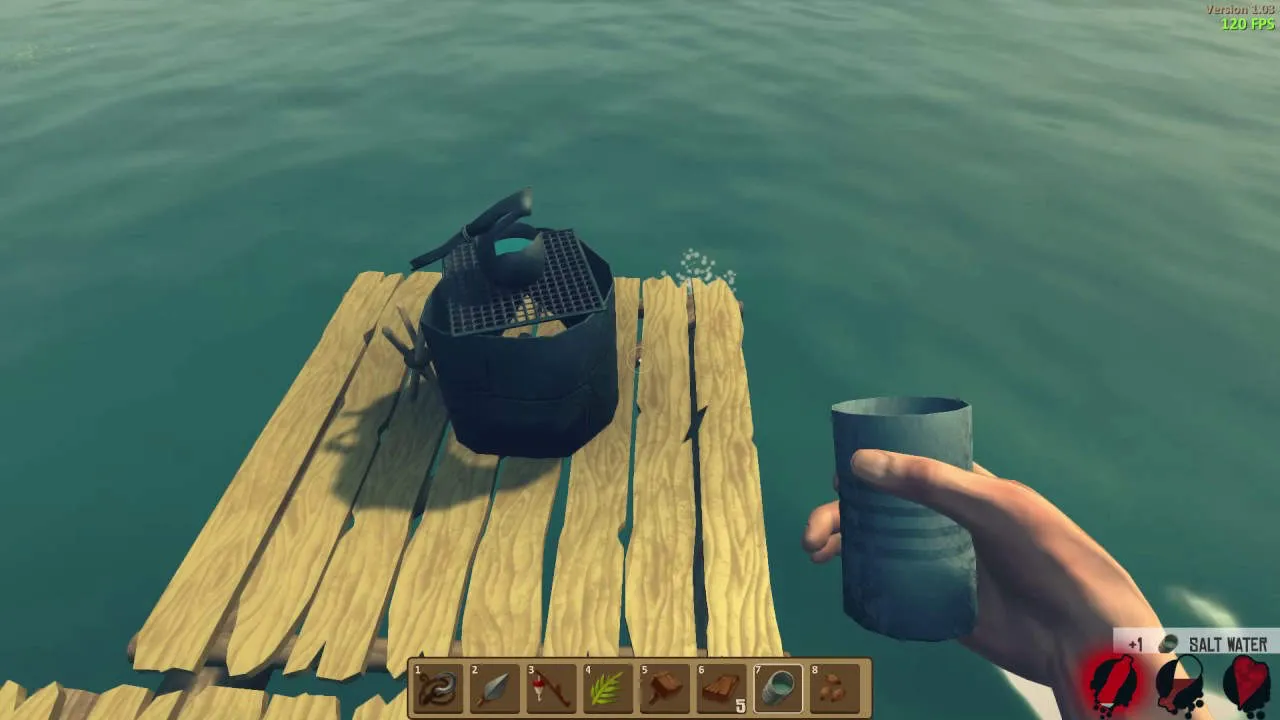 Raft Gameplay Screenshot