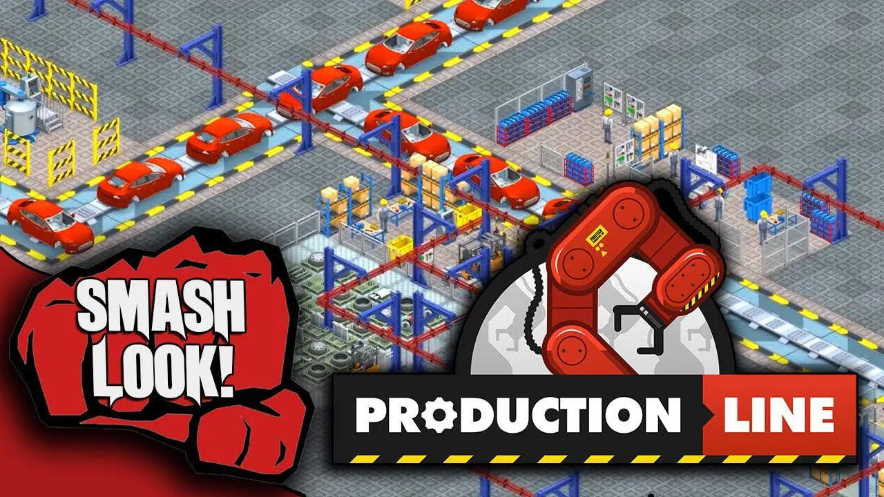 Production Line Car factory simulation Gameplay Screenshot