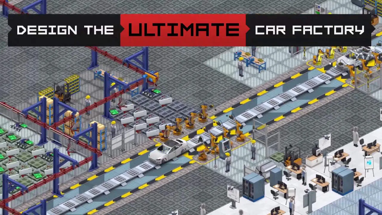 Production Line Car factory simulation Gameplay Screenshot