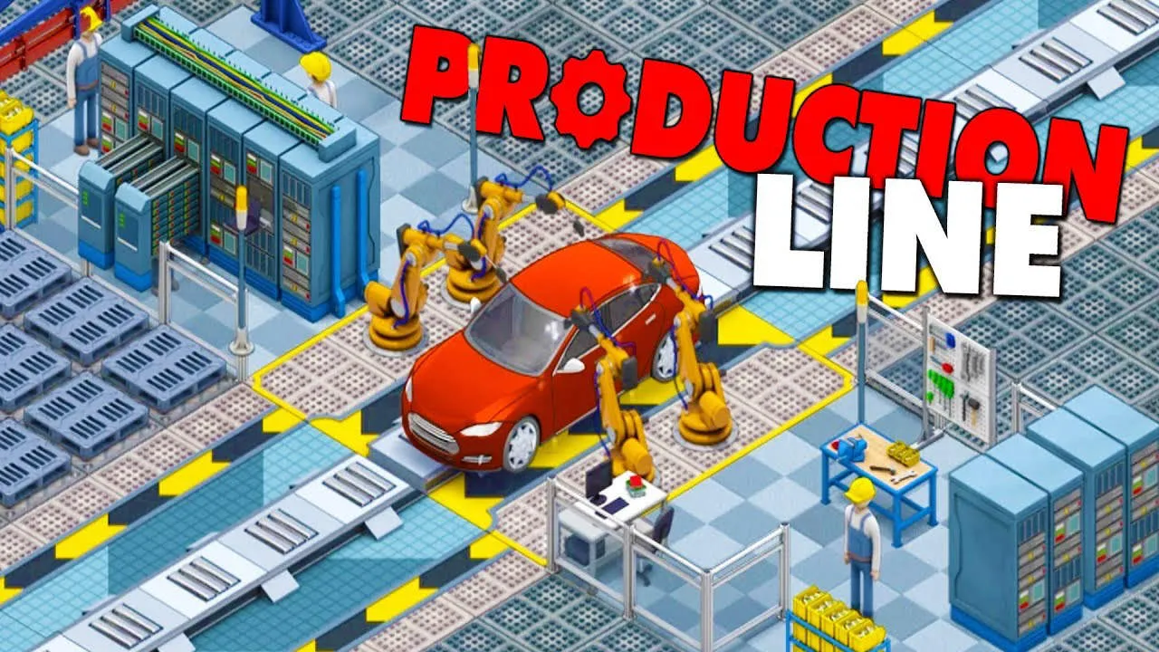 Production Line Car factory simulation Gameplay Screenshot