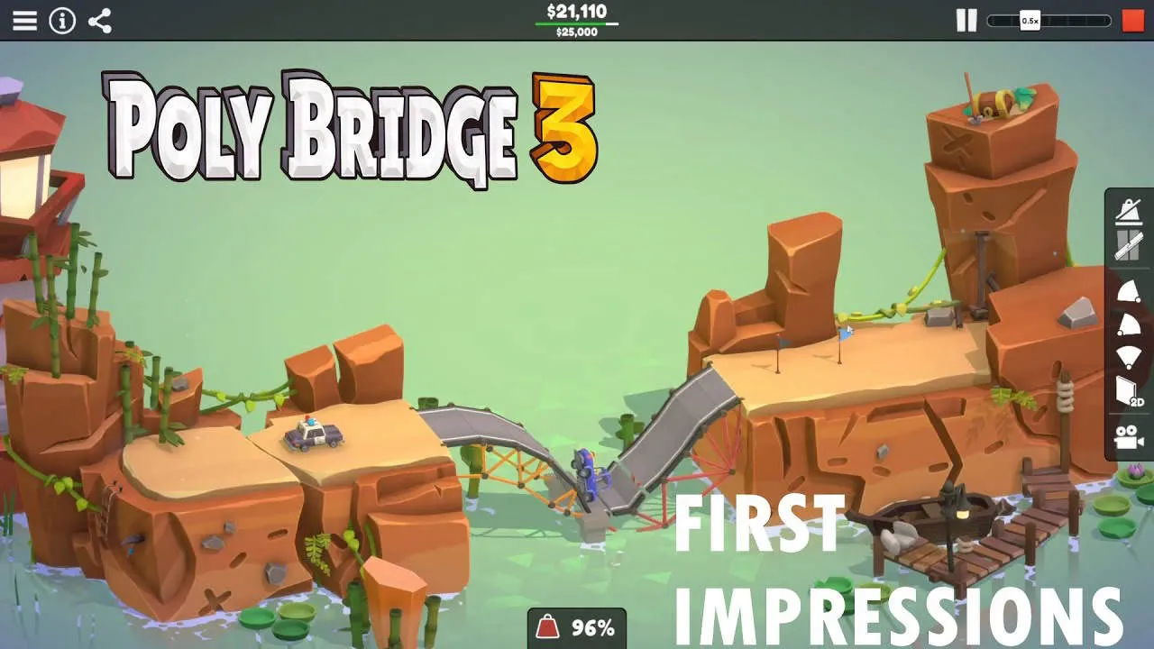 Poly Bridge 3 Gameplay Screenshot