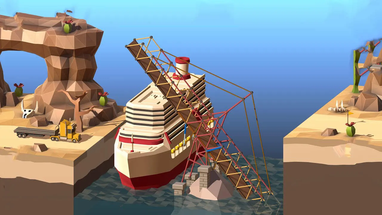 Poly Bridge 2 Gameplay Screenshot