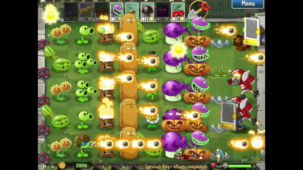 Plants vs. Zombies: Replanted Gameplay Screenshot