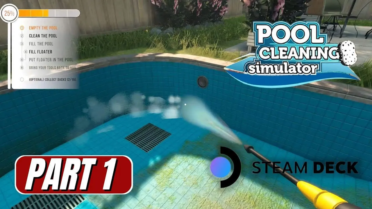 Pool Cleaning Simulator Gameplay Screenshot