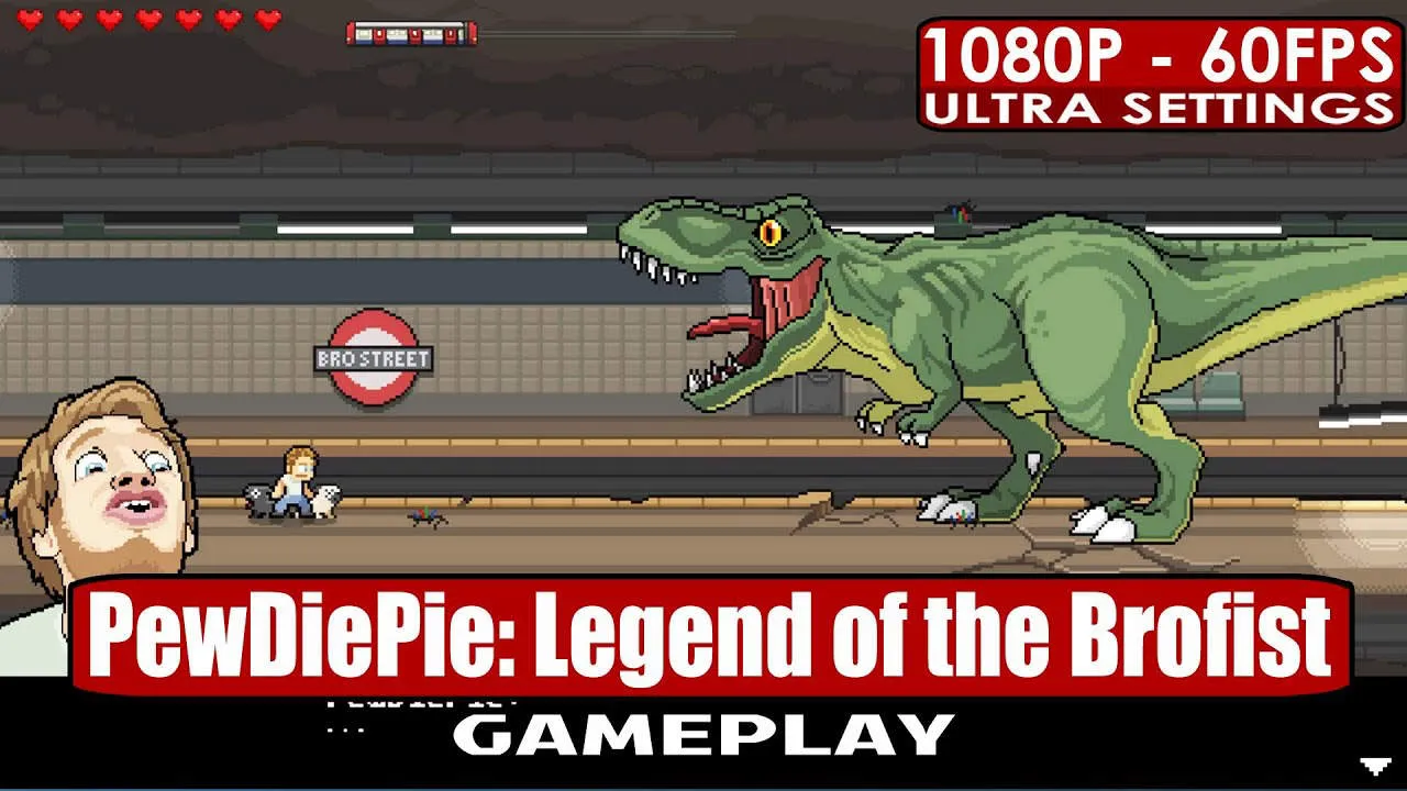 PewDiePie: Legend of the Brofist Gameplay Screenshot