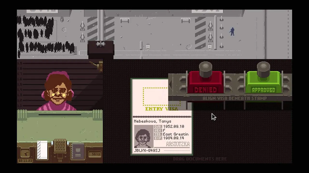 Papers, Please Gameplay Screenshot