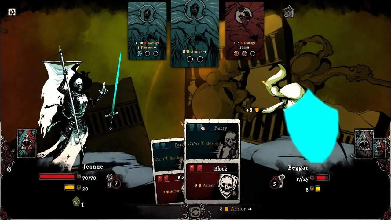 Nadir: A Grimdark Deckbuilder Gameplay Screenshot