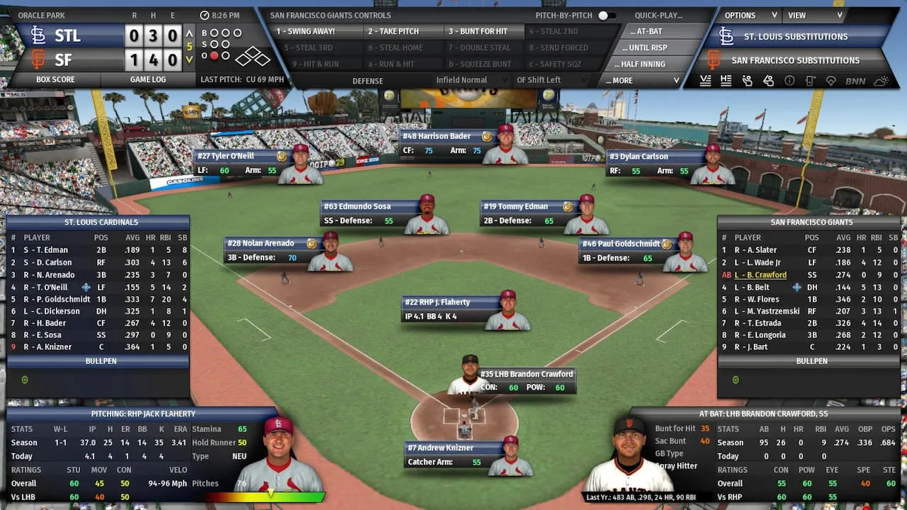 Out of the Park Baseball 23 Gameplay Screenshot