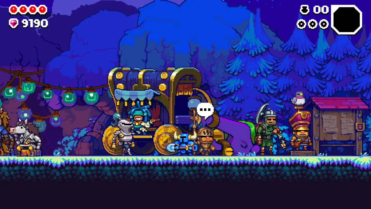 Shovel Knight Dig Gameplay Screenshot