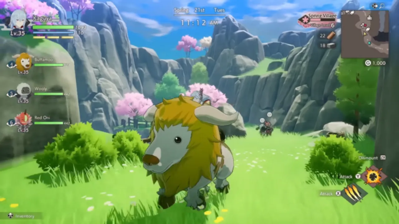 Rune Factory: Guardians of Azuma Gameplay Screenshot