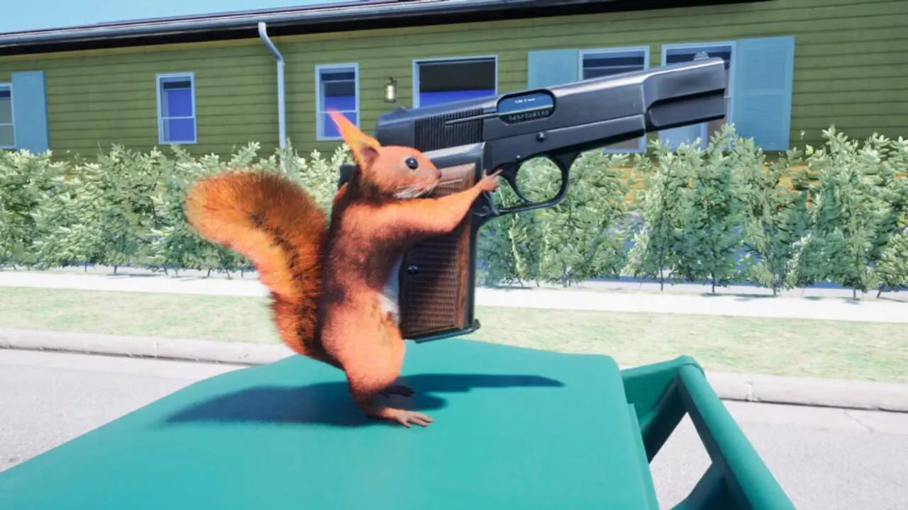 Squirrel with a Gun Gameplay Screenshot