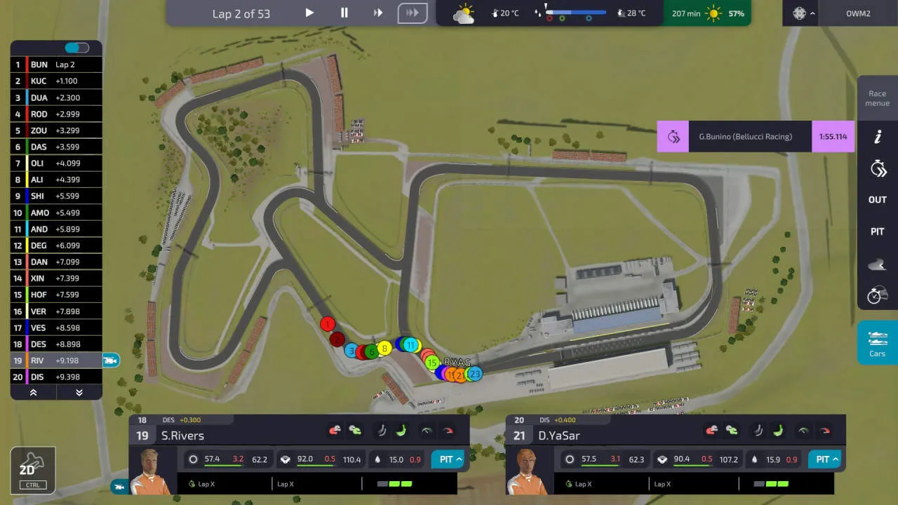Open Wheel Manager 2 Gameplay Screenshot