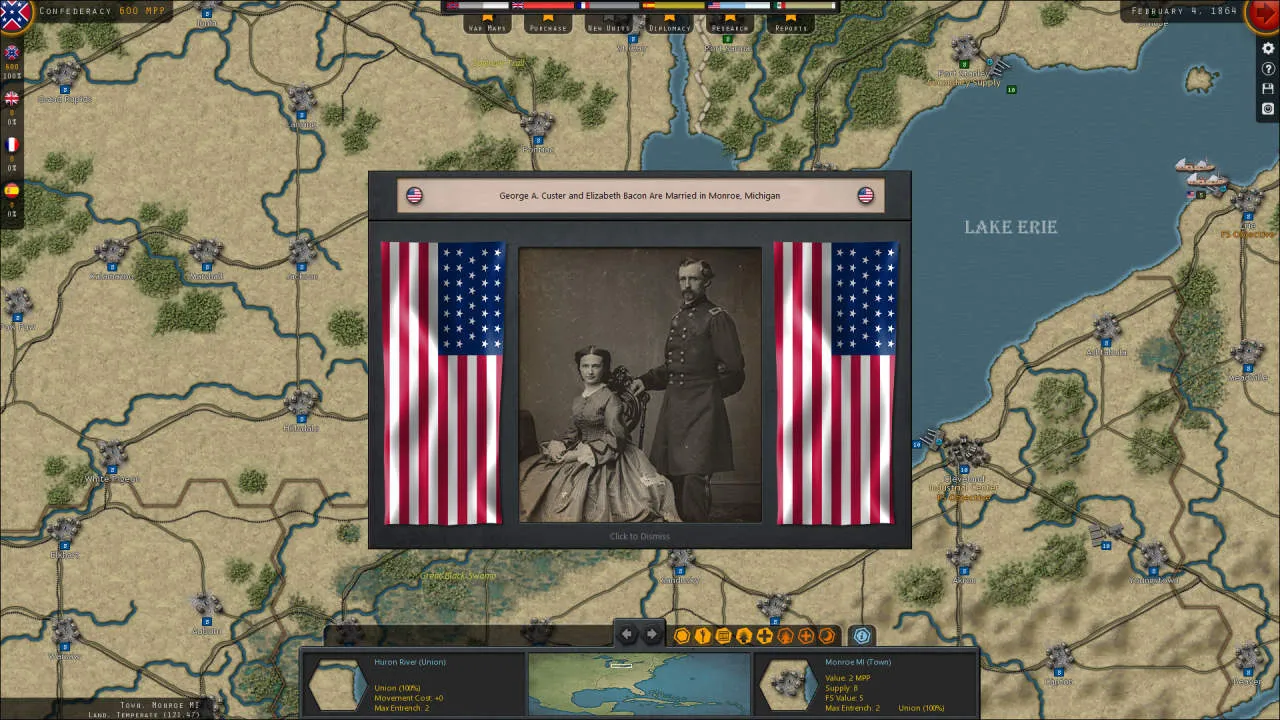Strategic Command: American Civil War Gameplay Screenshot