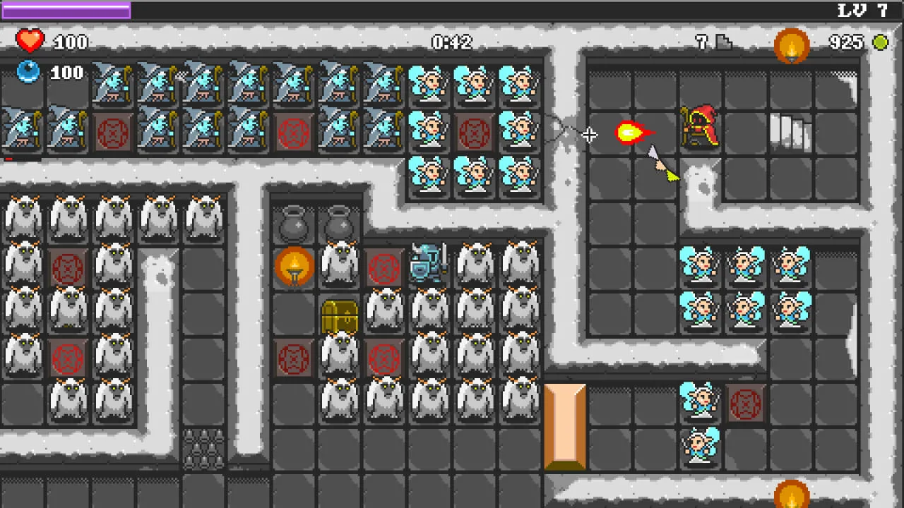 Pixel Descent Gameplay Screenshot