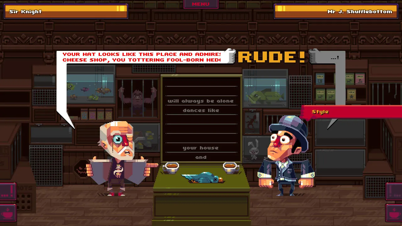 Oh…Sir!! The Insult Simulator Gameplay Screenshot
