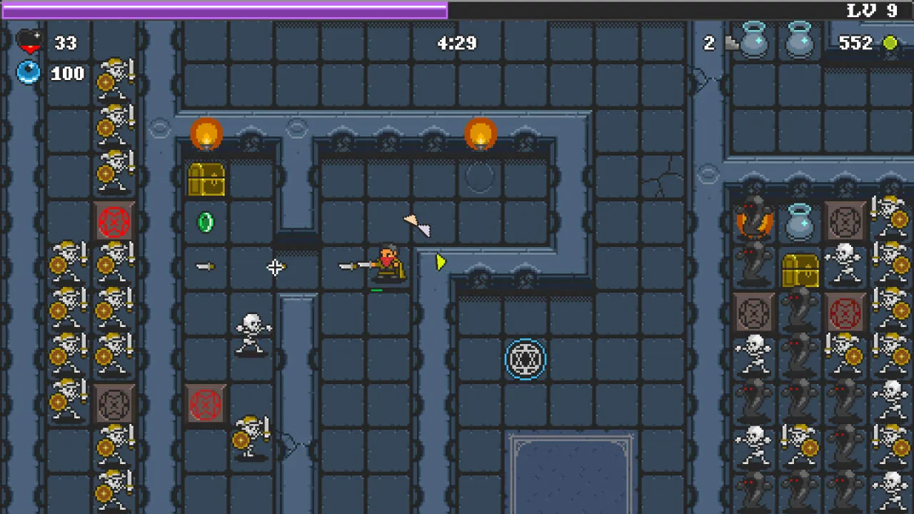 Pixel Descent Gameplay Screenshot