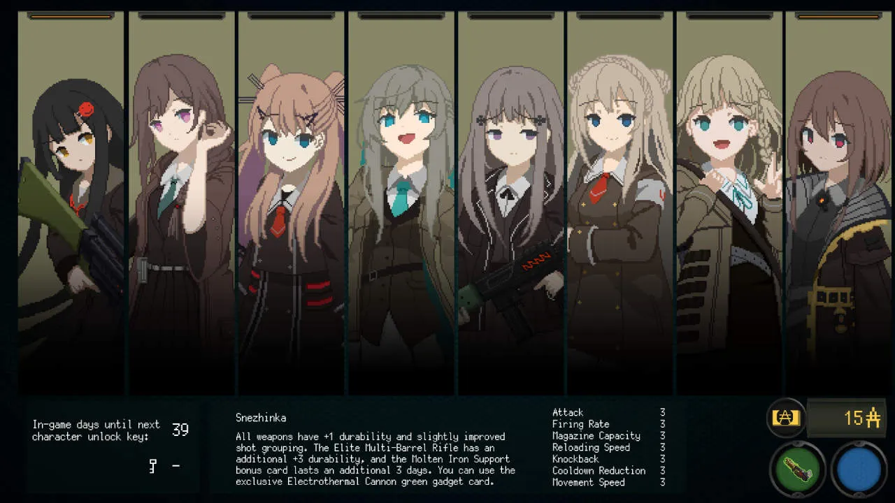 Snezhinka:Sentinel Girls2 Gameplay Screenshot