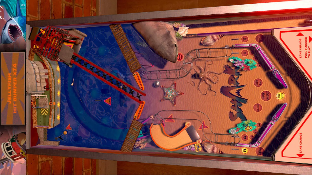 Shark Pinball Gameplay Screenshot