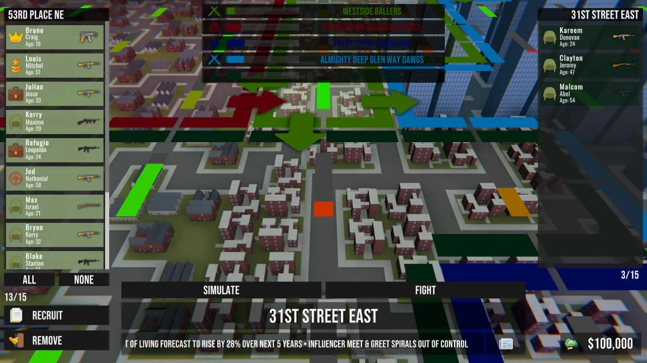 Street Lords Gameplay Screenshot