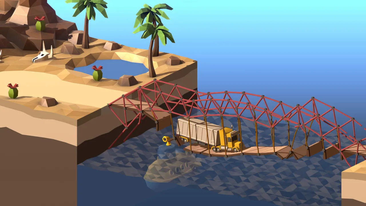 Poly Bridge 2 Gameplay Screenshot