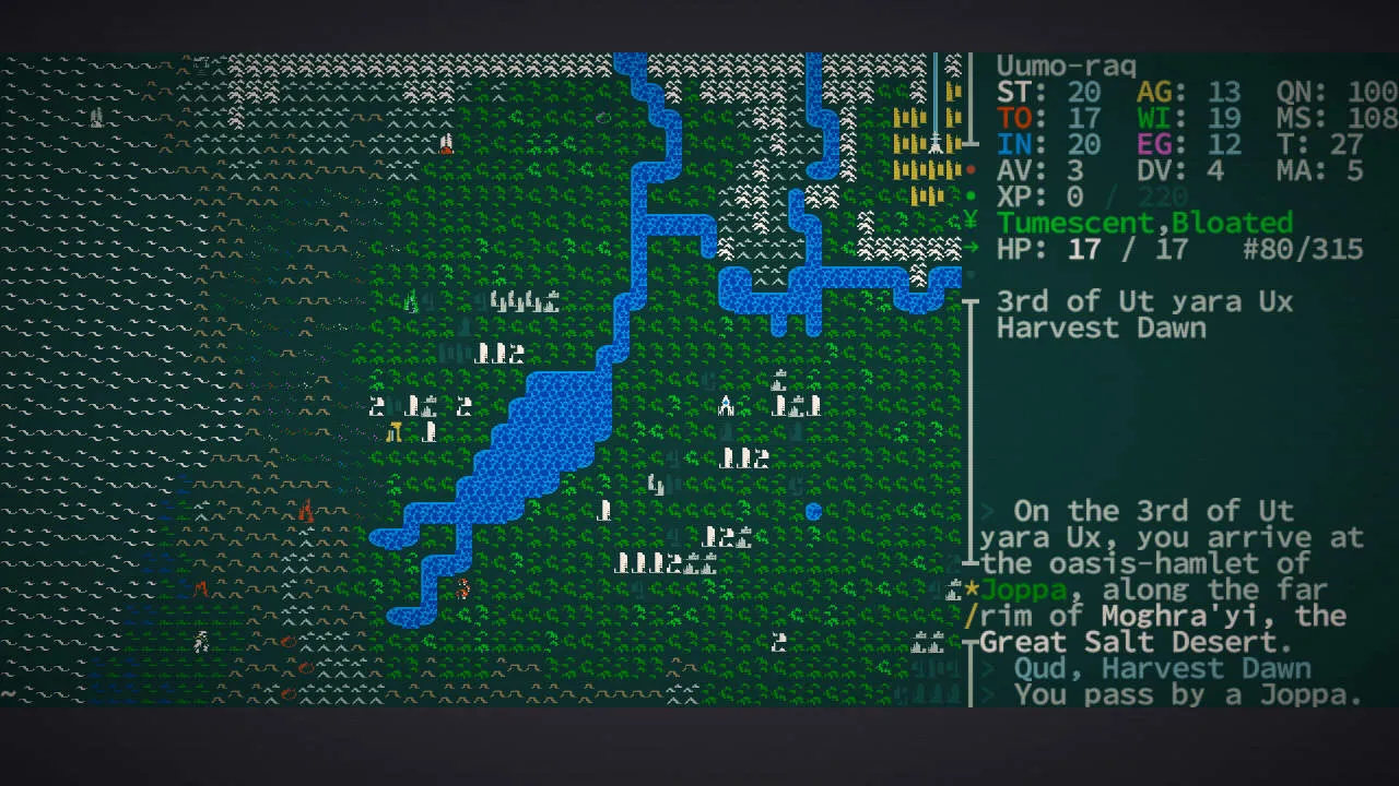 Caves of Qud Gameplay Screenshot