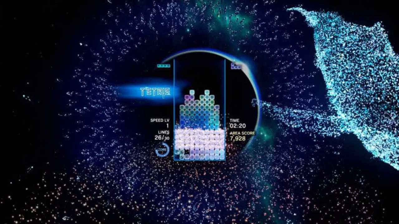Tetris Effect Gameplay Screenshot
